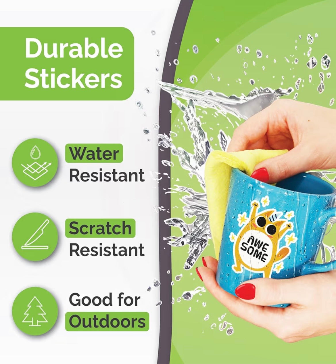 Cowgirl Vinyl Sticker Pack (5) – Western Aesthetic Laptop & Water Bottle Decals