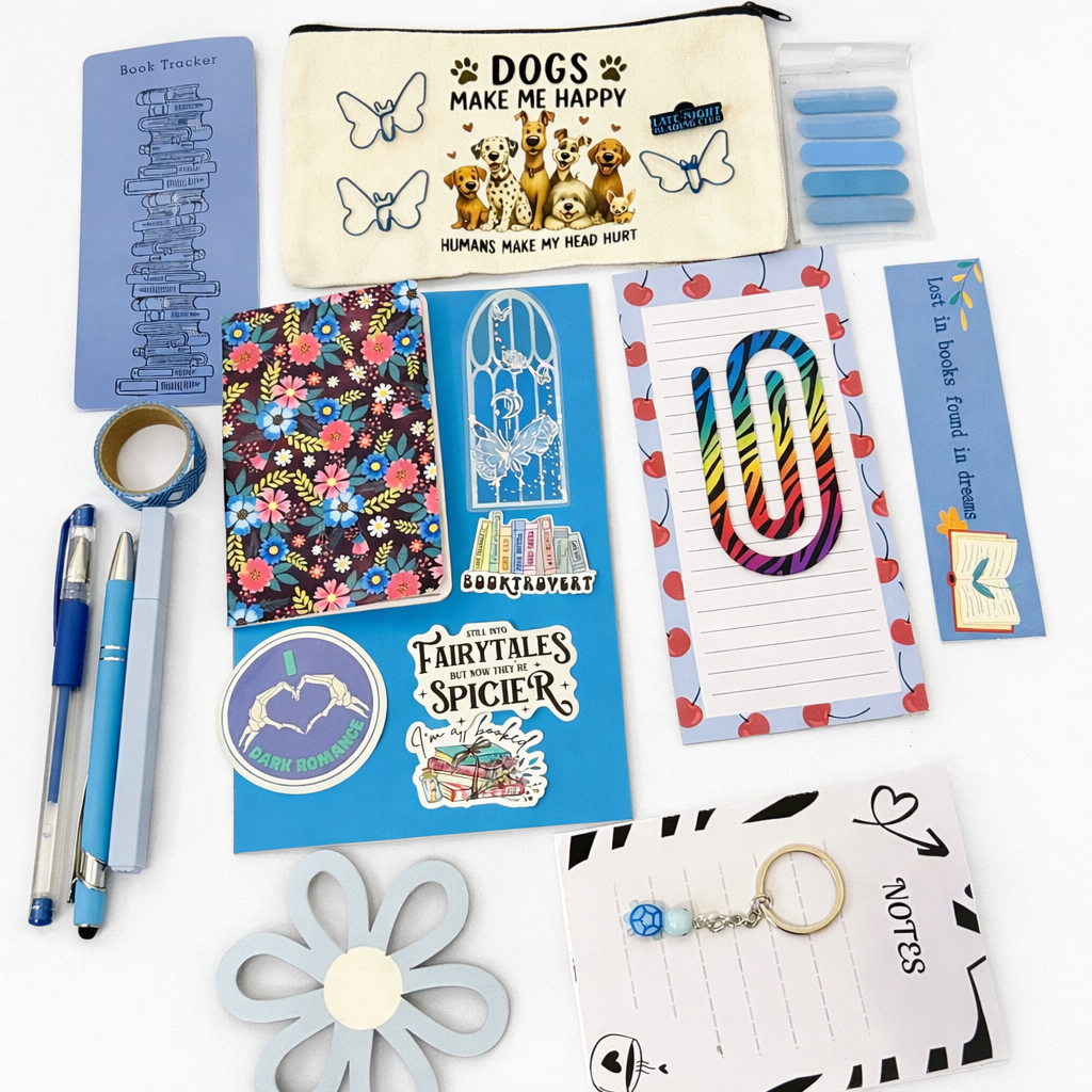 Cute Aesthetic Stationery Set with Pouch – Journal, Pens, Stickers & Notepad Gift Set