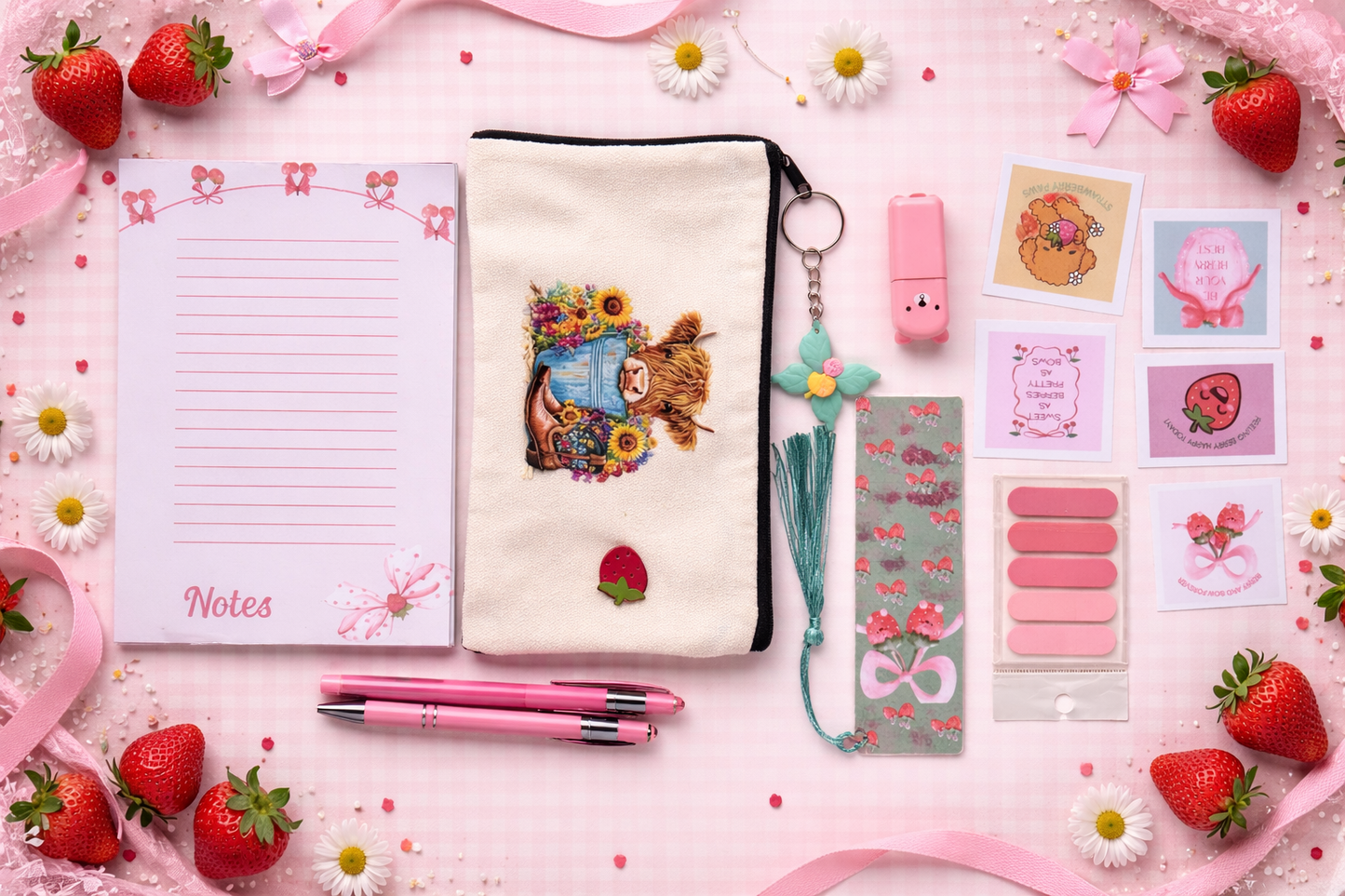 Cute Stationery Bundle Gift Set – Aesthetic Desk Accessories Kit